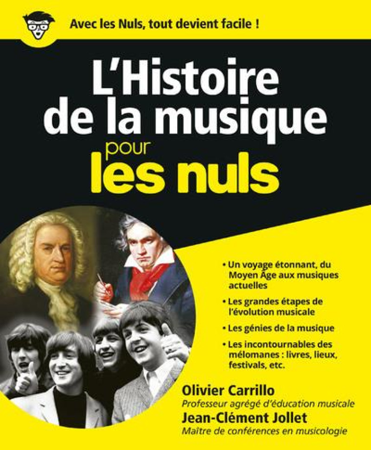 L- HISTOIRE DE LA MUSIQUE POUR LES NULS - CARRILLO/JOLLET - FIRST