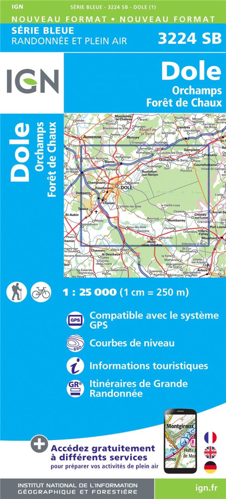 3224SB DOLE/ORCHAMPS/FORET DE CHAUX - XXX - MICHELIN