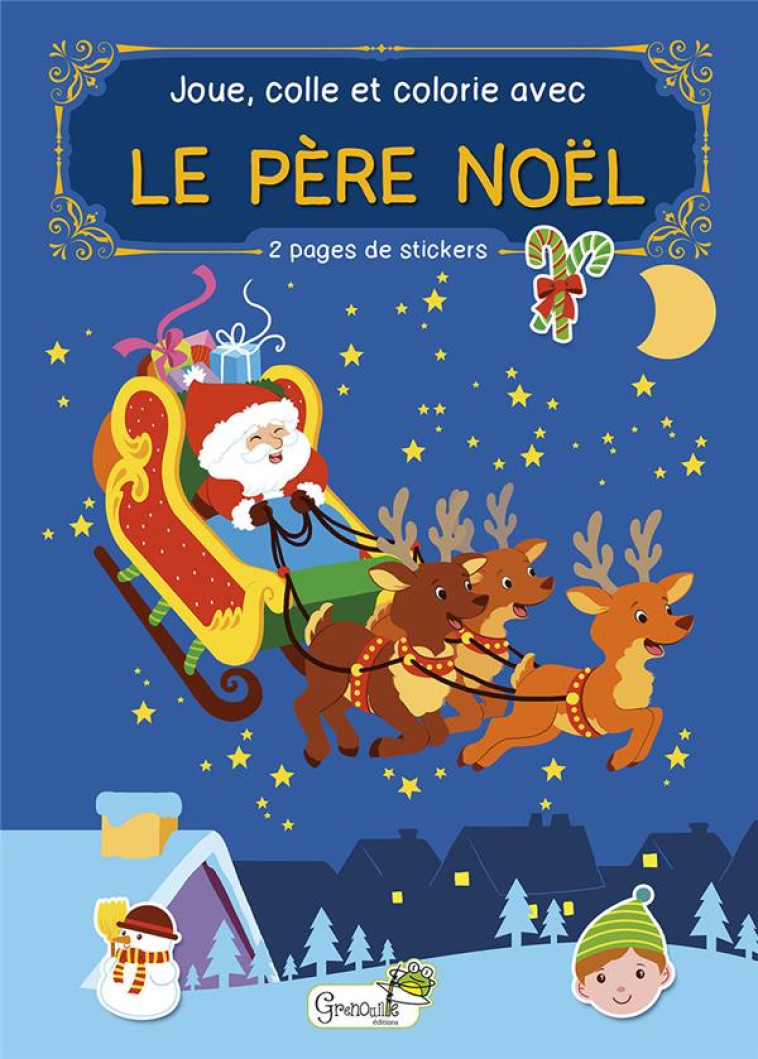 JOUE, COLLE ET COLORIE AVEC LE PERE NOEL - XXX - GRENOUILLE