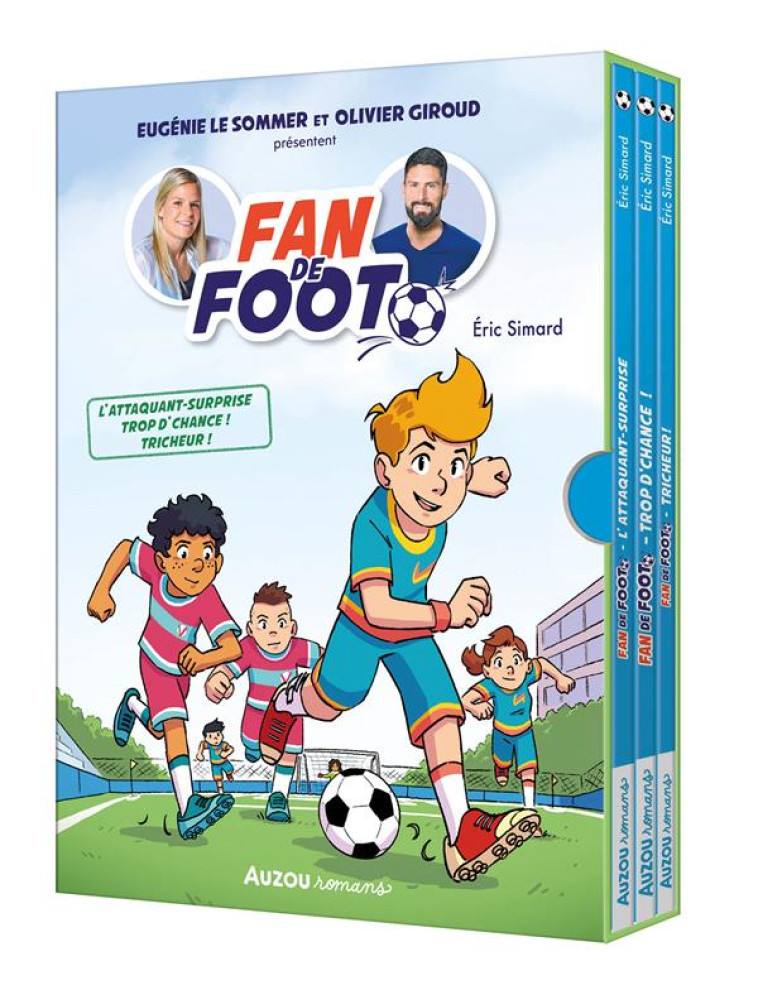 COFFRET BIBLIOTHEQUE 1 - FAN DE FOOT - TOMES 1 A 3 - SIMARD/FRIHA - PHILIPPE AUZOU