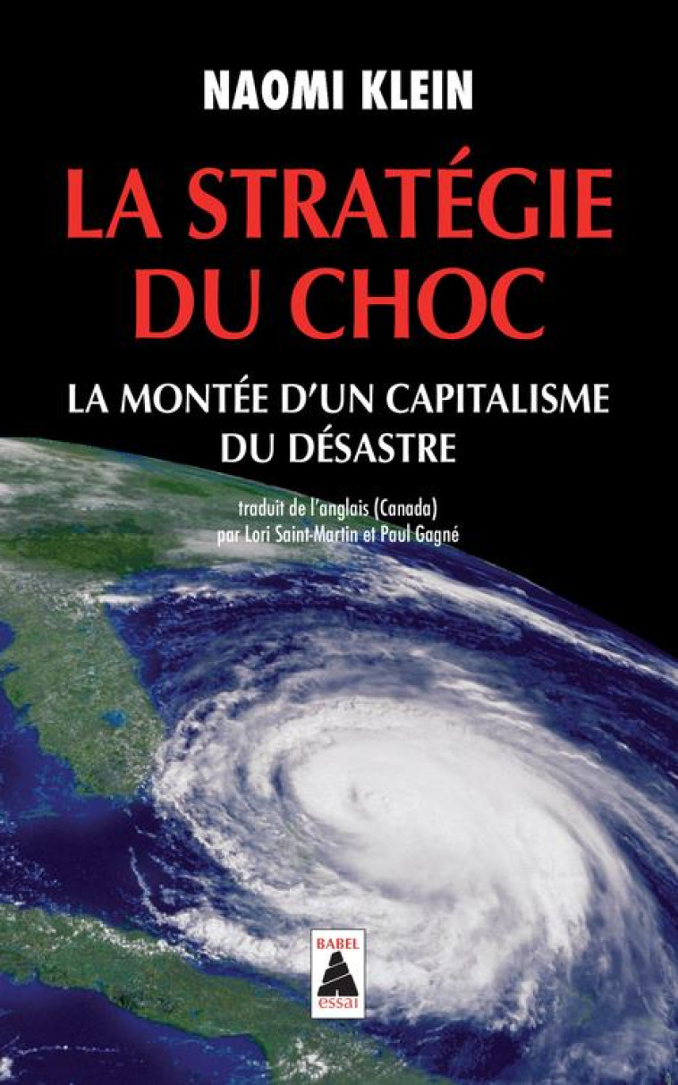 LA STRATEGIE DU CHOC - LA MONTEE D-UN CAPITALISME DU DESASTRE - KLEIN NAOMI - Actes Sud