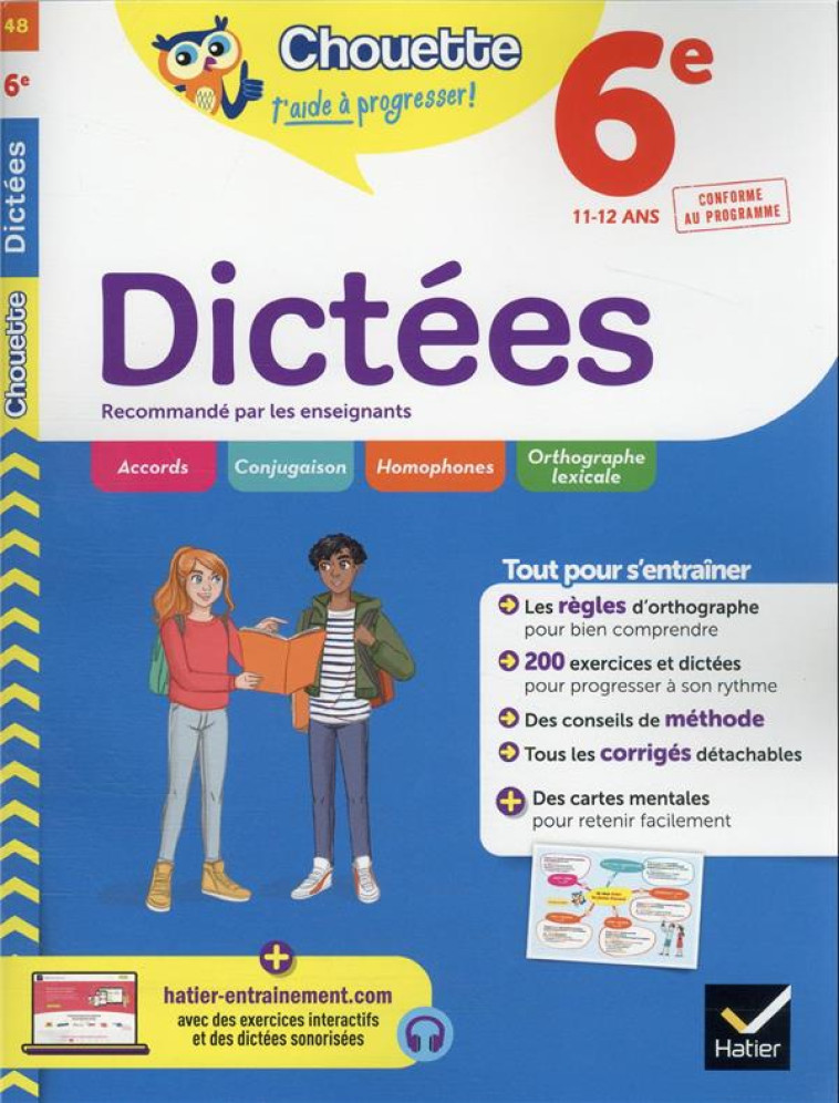 DICTEES 6E - CAHIER DE REVISION ET D-ENTRAINEMENT - SAUVE FABIENNE - HATIER SCOLAIRE