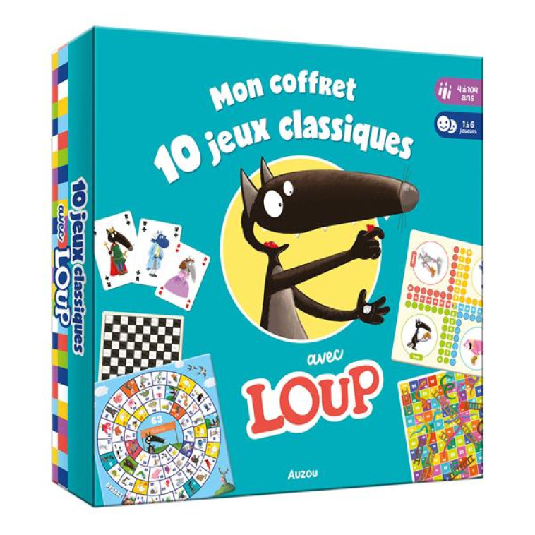 MON COFFRET 10 JEUX CLASSIQUES AVEC LOUP - LALLEMAND/THUILLIER - NC