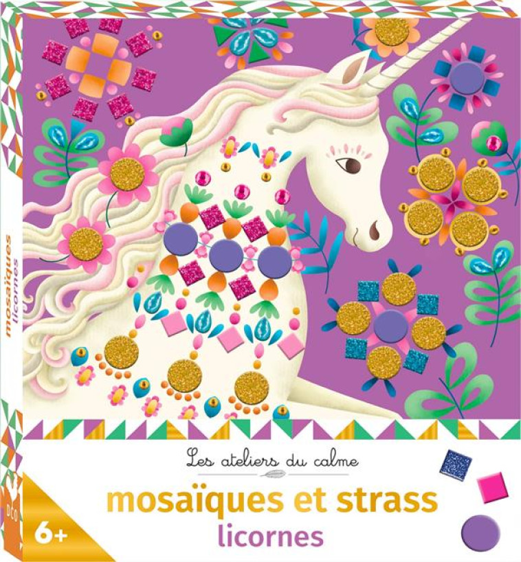 STRASS ET MOSAIQUES LICORNES - MINI BOITE AVEC ACCESSOIRES - PHUAPRADIT PIMLADA - NC