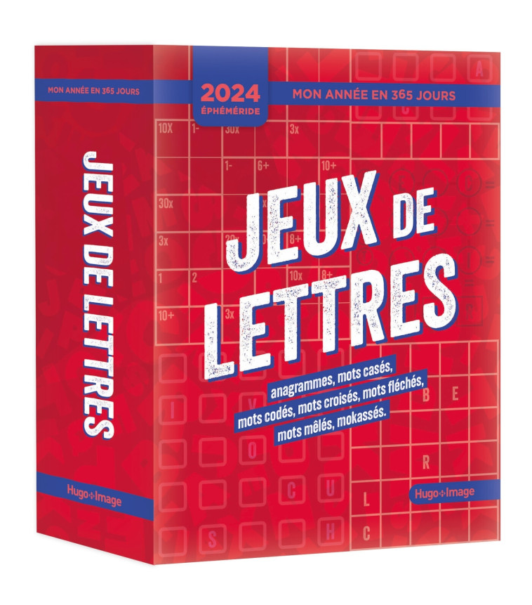 MON ANNÉE - 365 JEUX DE LETTRES 2024 -   - HUGO IMAGE