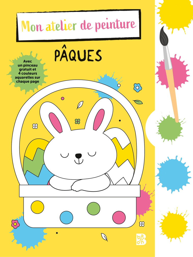 LIVRE A COLORIER AVEC PINCEAU ET AQUARELLES PAQUES 2023 - XXX - BALLON