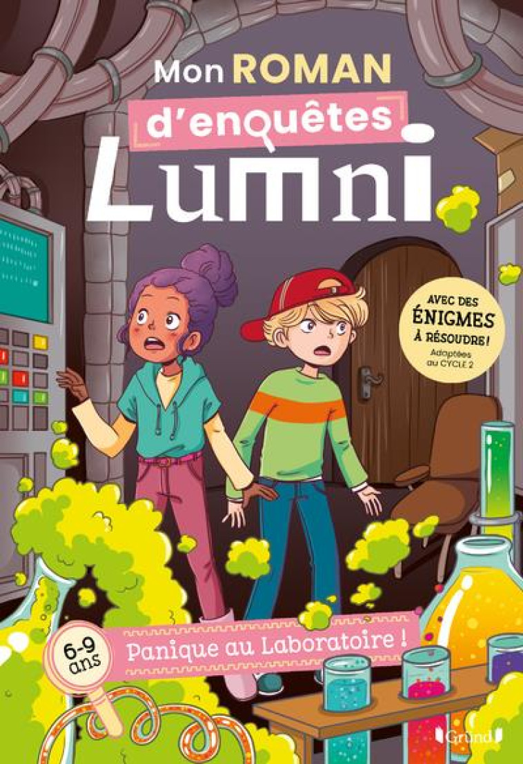 MON ROMAN D-ENQUETES LUMNI (6-9 ANS) - PANIQUE AU LABO ! - LUMNI/WENDLING - GRUND