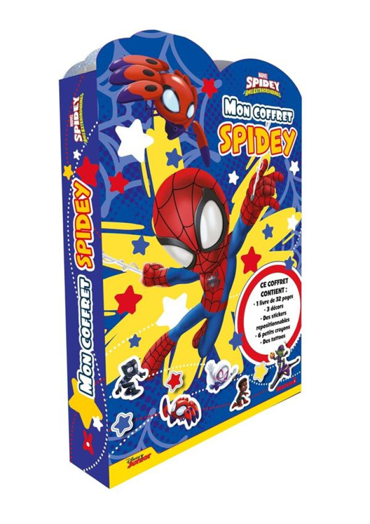 MARVEL SPIDEY ET SES AMIS EXTRAORDINAIRES - MON COFFRET SPIDEY - CE COFFRET CONTIENT: 1 LIVRE DE 32 - COLLECTIF - NC