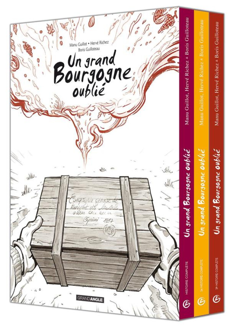 UN GRAND BOURGOGNE OUBLIE - T01 - UN GRAND BOURGOGNE OUBLIE - COFFRET VOL. 01 A 03 - RICHEZ/GUILLOTEAU - BAMBOO