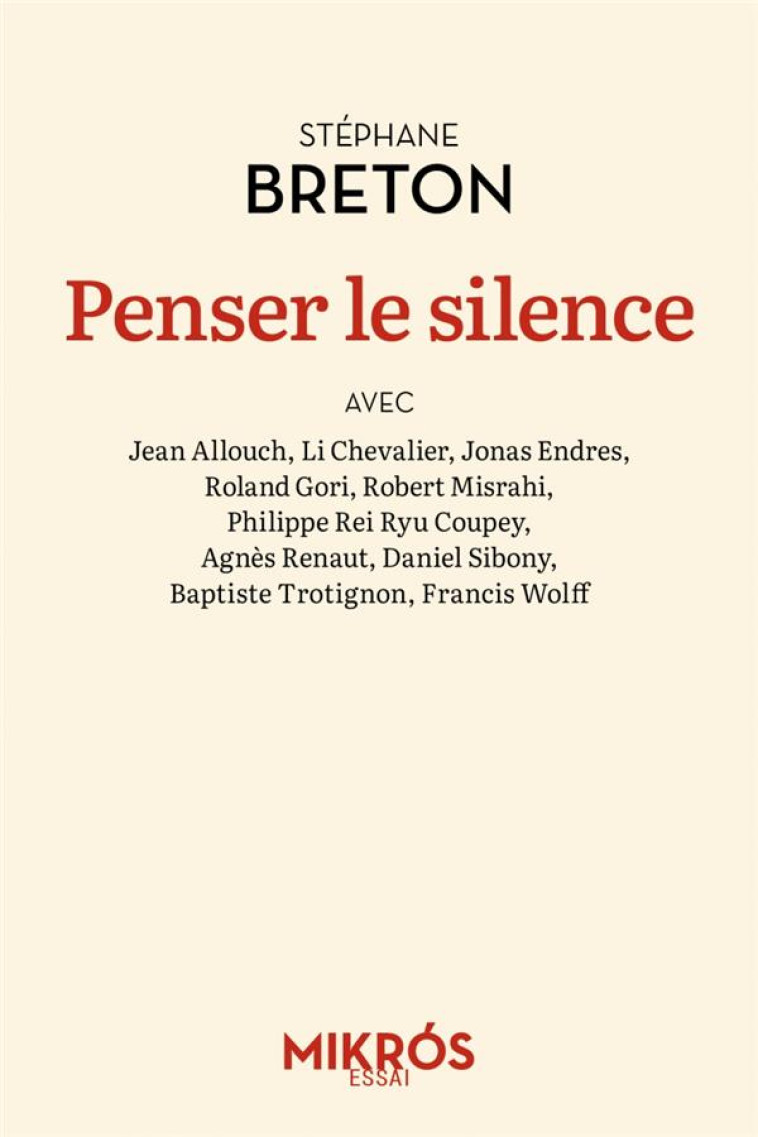 PENSER LE SILENCE - BRETON/WOLFF - AUBE NOUVELLE