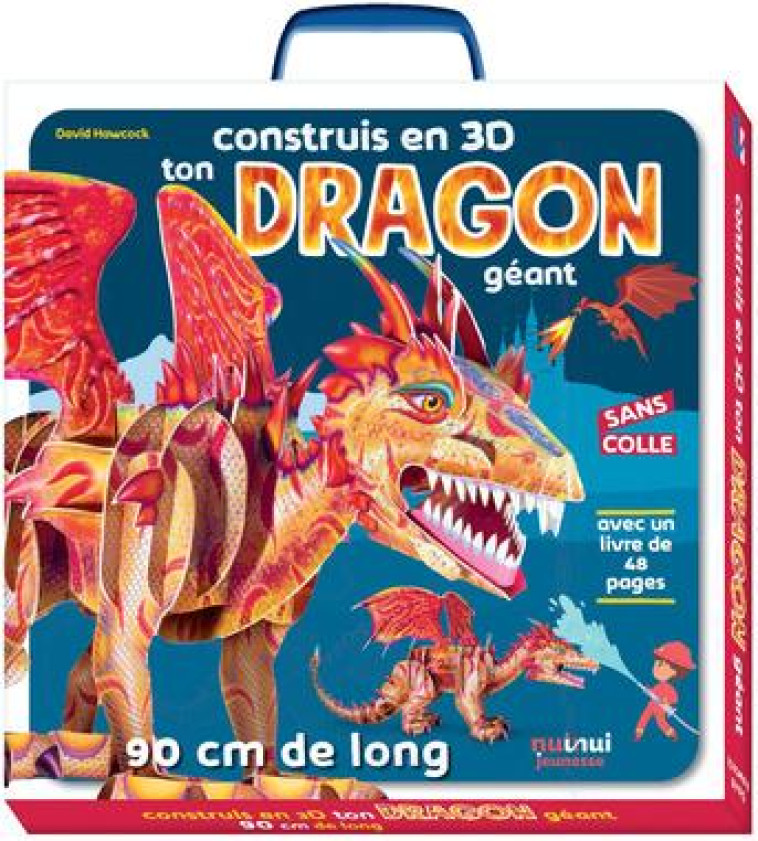 CONSTRUIS EN 3D - CONSTRUIS EN 3D TON DRAGON GEANT - HAWCOCK DAVID - NUINUI JEUNESSE