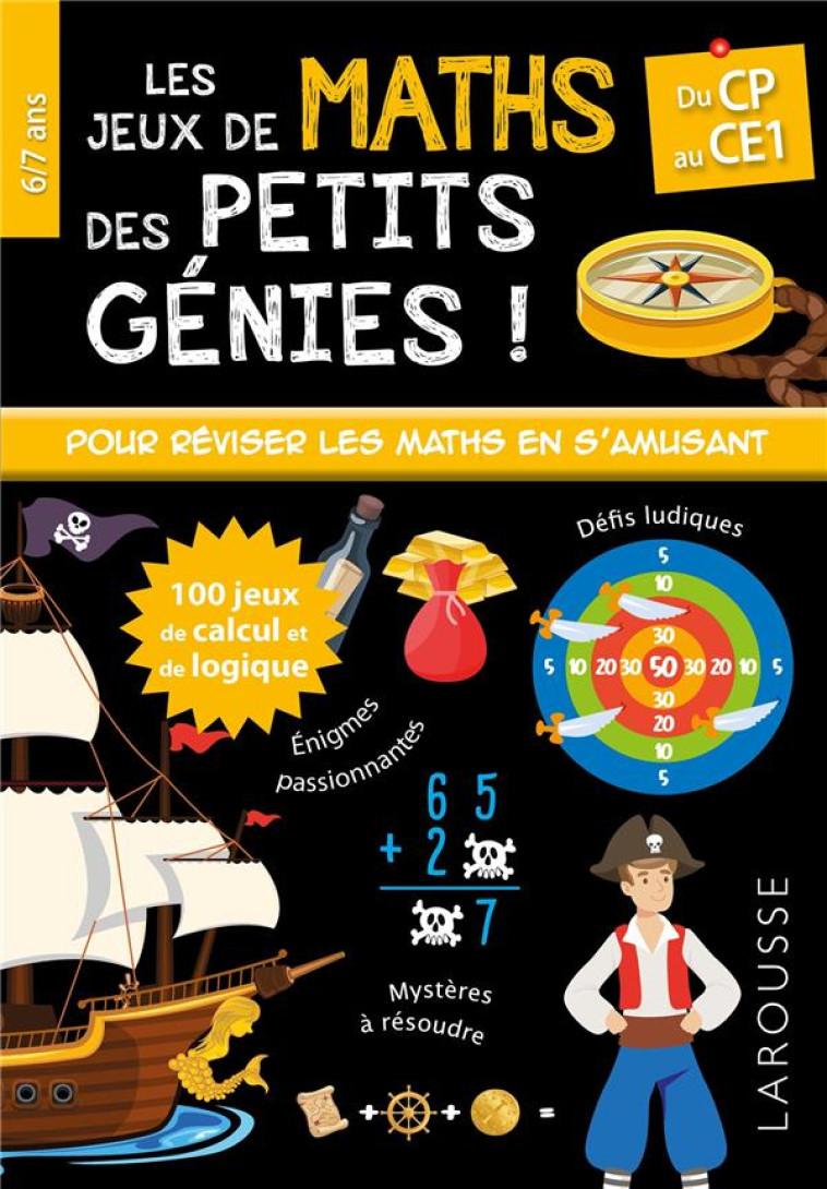 LES JEUX DE MATHS ET LOGIQUE DES PETITS GENIES CP - QUENEE MATHIEU - LAROUSSE