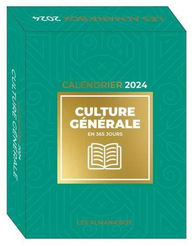 GRAND CALENDRIER ALMANA-BOX CULTURE GENERALE EN 365 JOURS 2024 - PIZZUTI ARNAUD - 365 PARIS