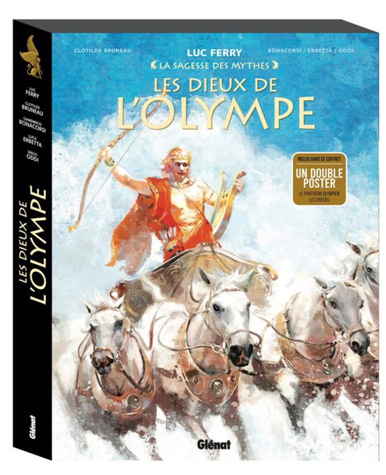 LES DIEUX DE L-OLYMPE - COFFRET - APOLLON/HADES/DIONYSOS - BRUNEAU/ERBETTA/ODDI - GLENAT