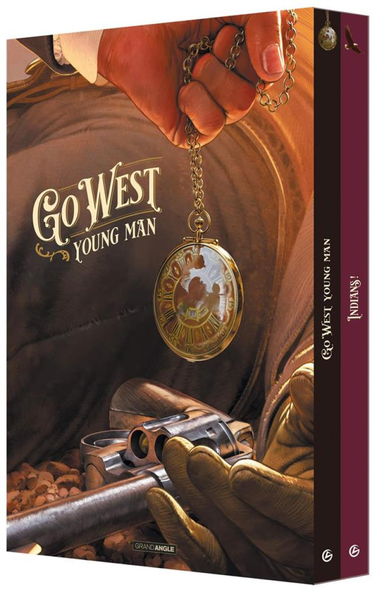 GO WEST YOUNG MAN / INDIANS - COFFRET - ROSSI/BOUCQ/OGER/JEF - BAMBOO