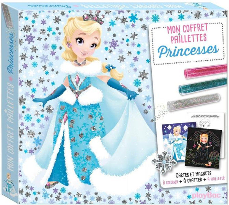 MON COFFRET PAILLETTES - PRINCESSES - PAQUET LINE - PRISMA