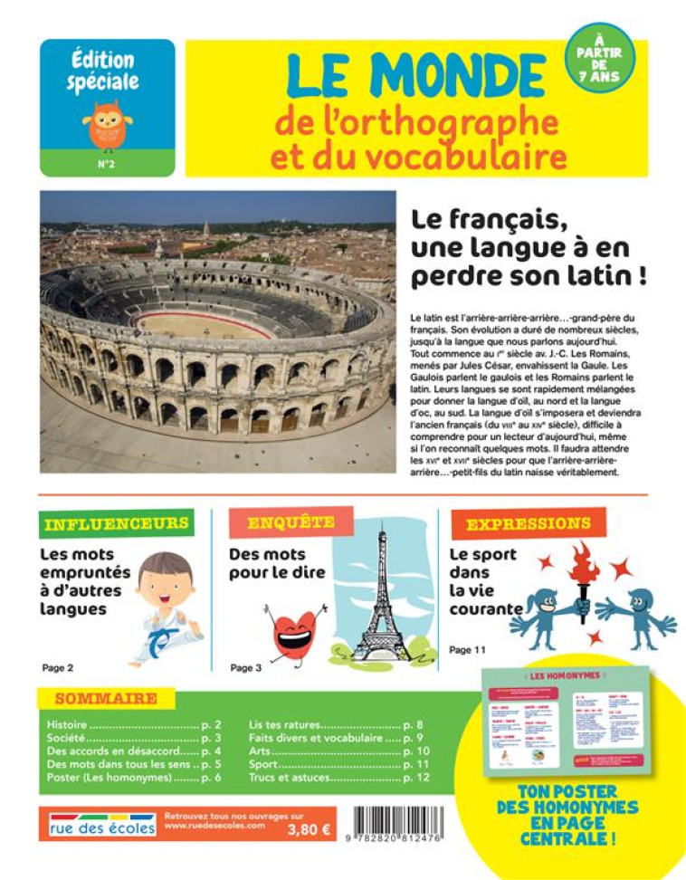 LE MONDE DE L-ORTHOGRAPHE ET DU VOCABULAIRE  - EDITION SPECIALE N 2 - COLLECTIF - ANNALES-RDECOLE