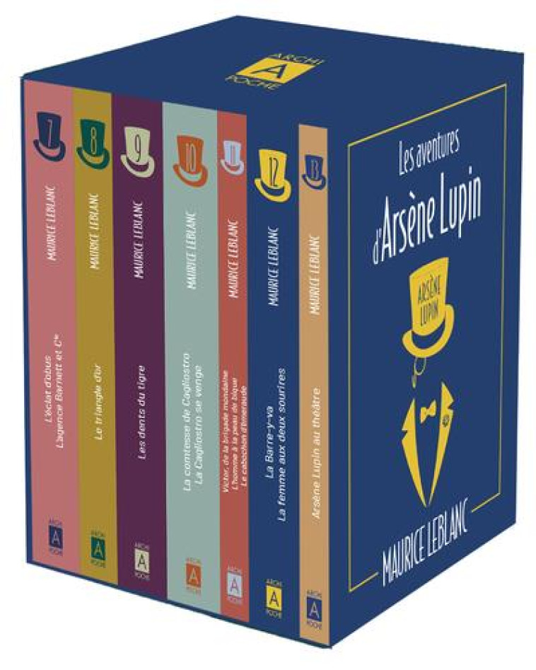 COFFRET ARSENE LUPIN 2 - LES AUTRES CHEFS-D-OEUVRE - LEBLANC MAURICE - ARCHIPOCHE