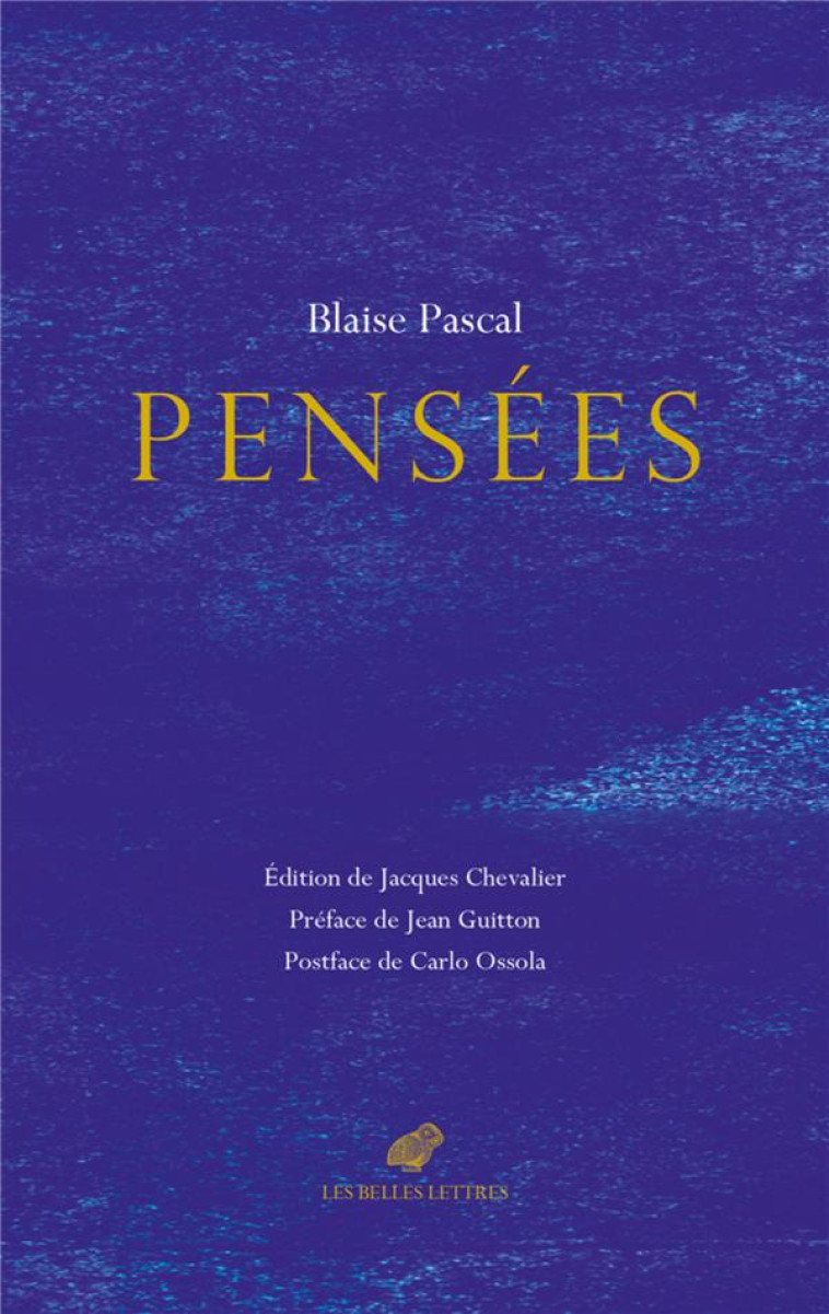 PENSEES - OSSOLA/GUITTON - BELLES LETTRES