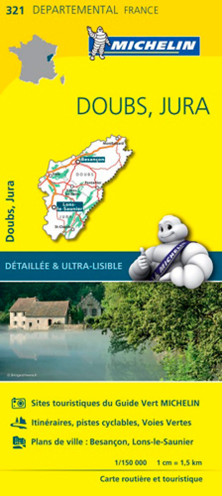 Carte Départementale Doubs, Jura - XXX - MICHELIN