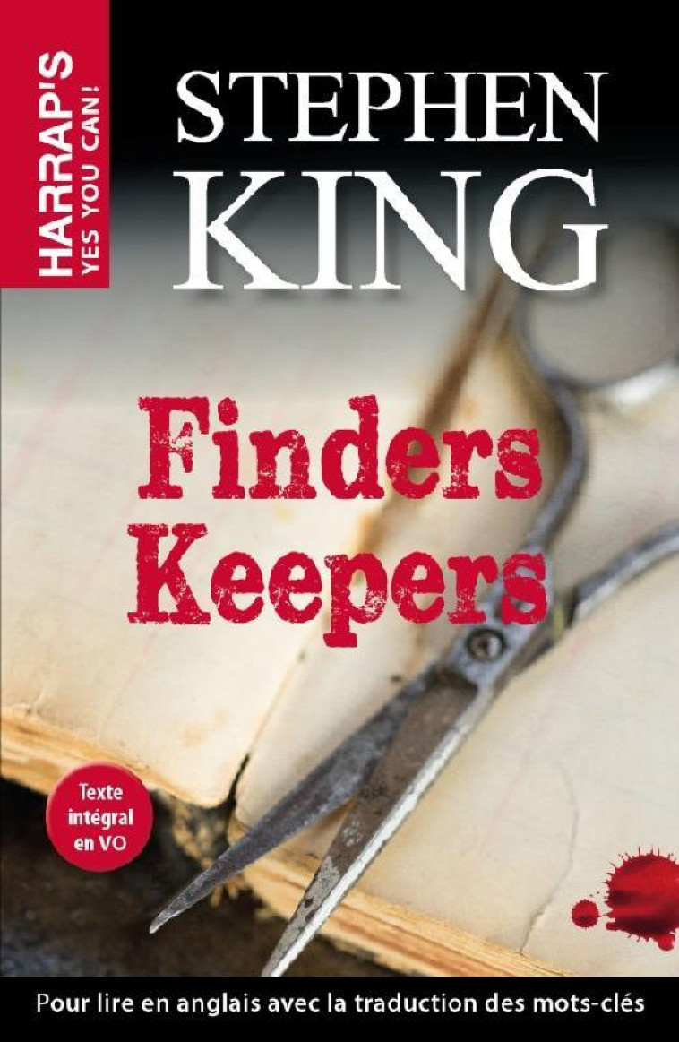 FINDERS KEEPERS - KING STEPHEN - Harrap 's