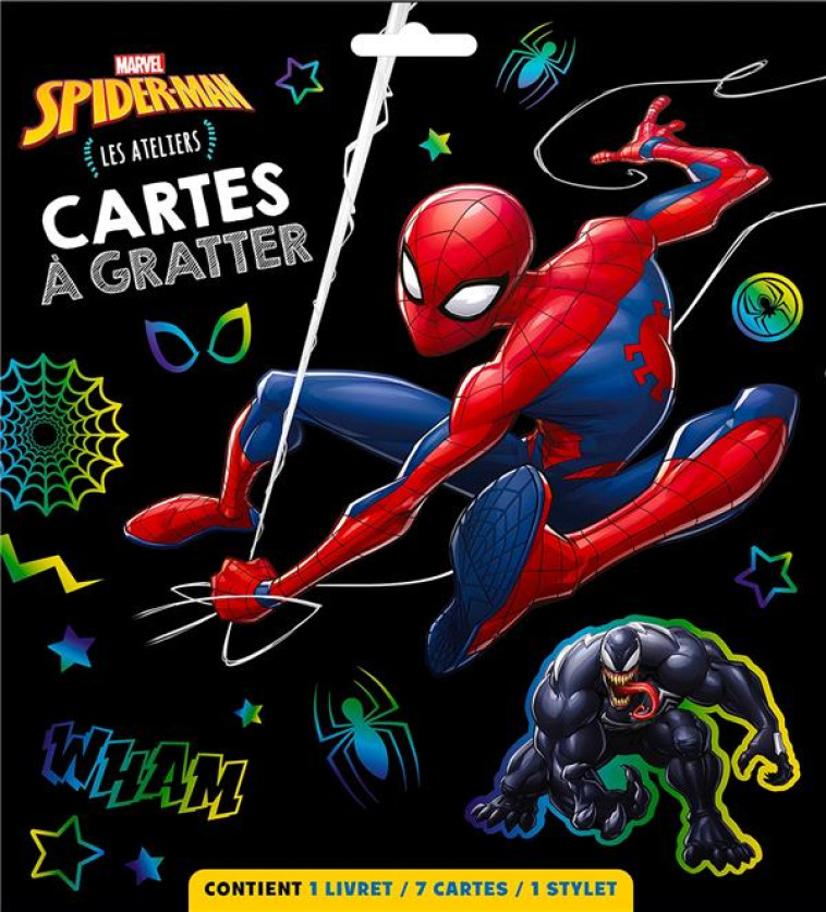 SPIDER-MAN - ATELIERS DISNEY - POCHETTE PLATE - CARTES A GRATTER - MARVEL - COLLECTIF - HACHETTE