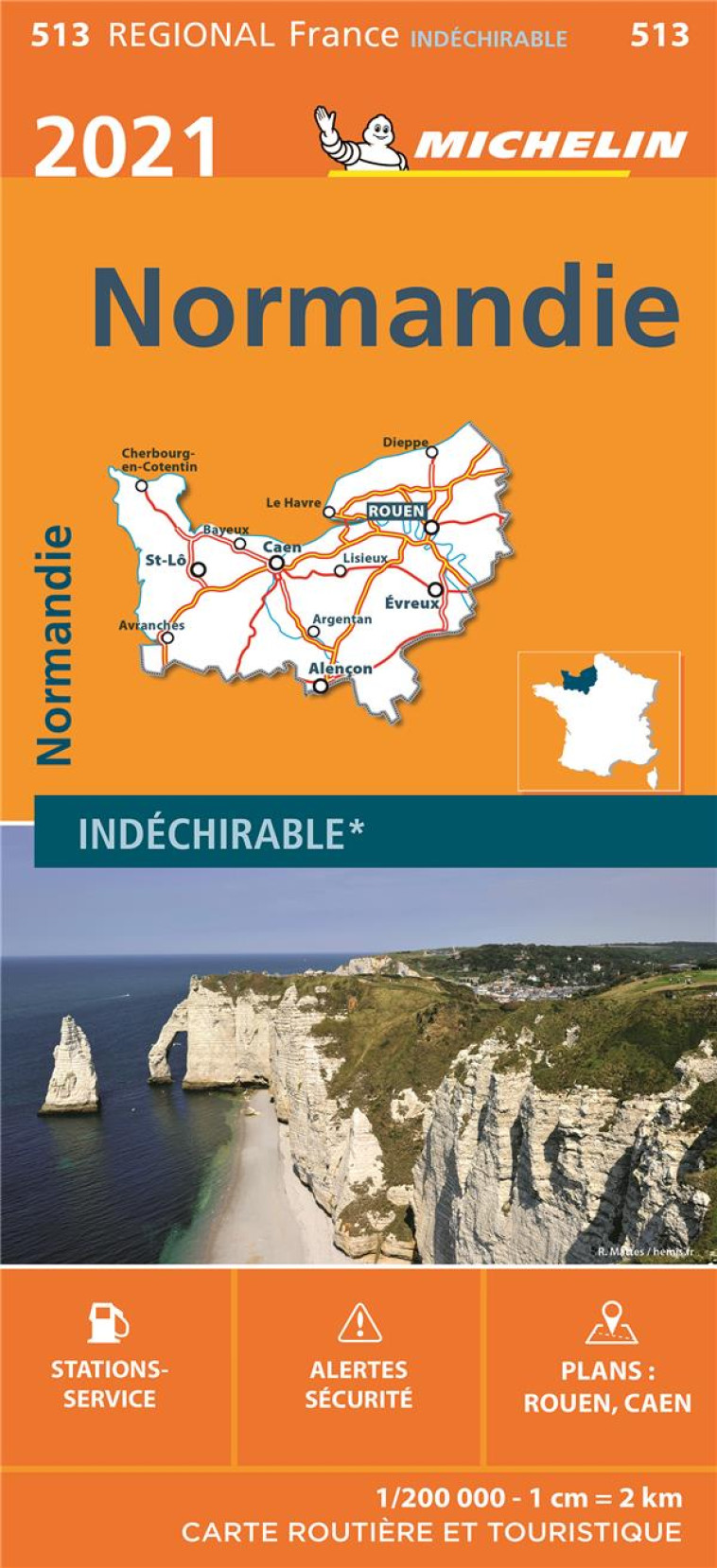 CARTE REGIONALE FRANCE - CARTE REGIONALE NORMANDIE 2021 - XXX - MICHELIN