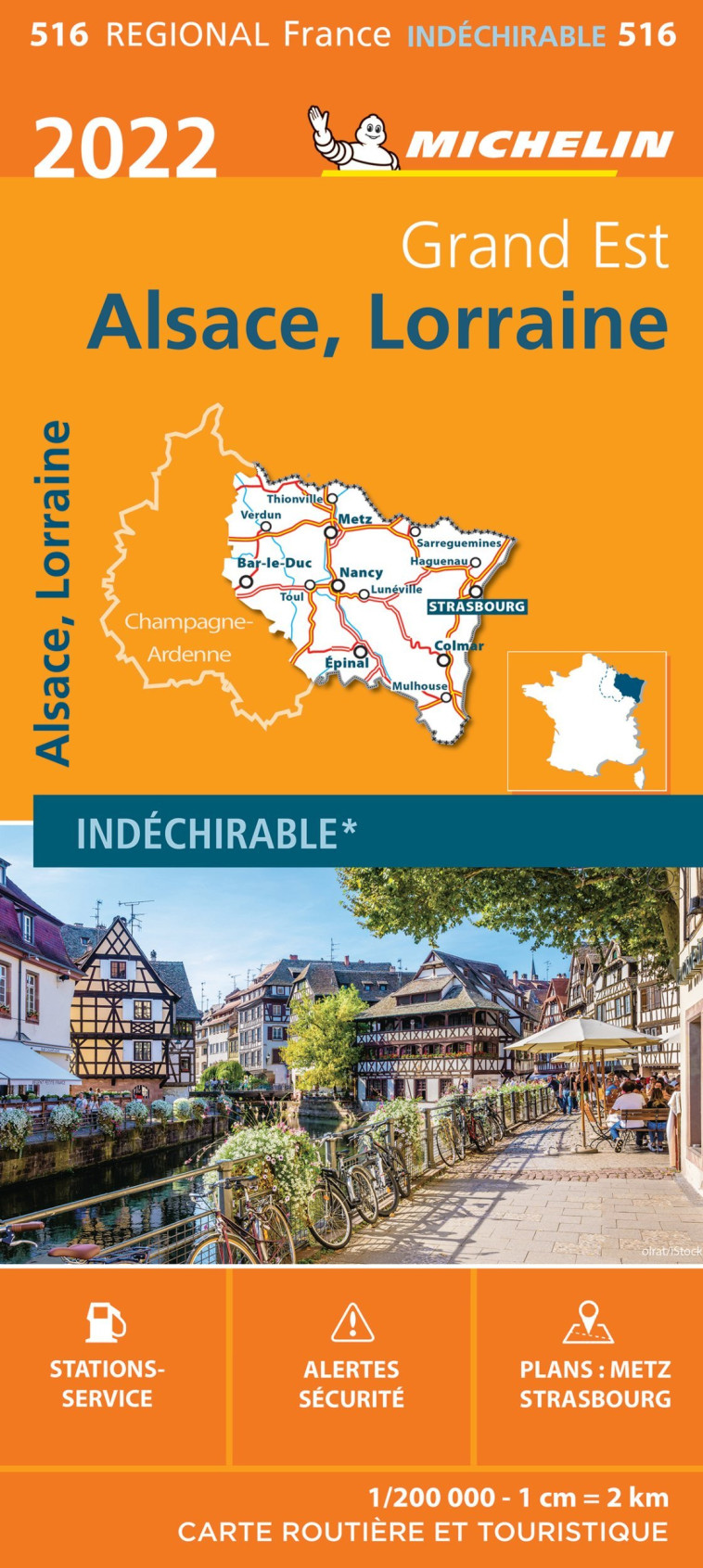 CARTE RÉGIONALE ALSACE, LORRAINE 2022 - XXX - MICHELIN
