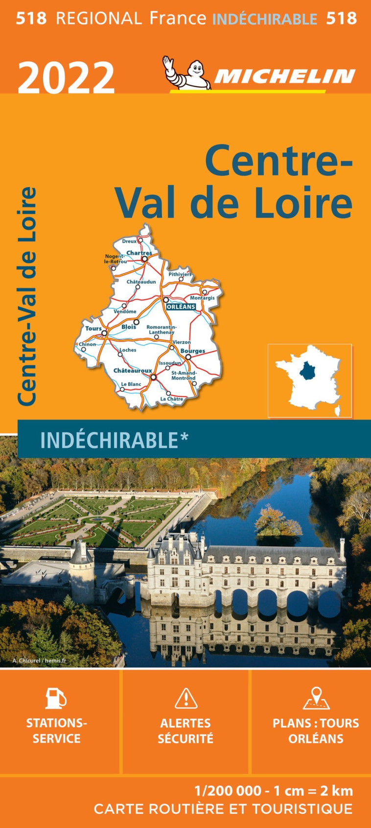 CARTE RÉGIONALE CENTRE - VAL DE LOIRE 2022 - XXX - MICHELIN