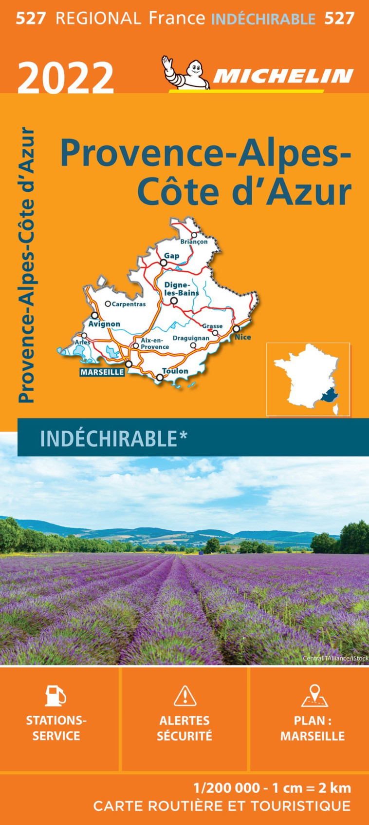 CARTE RÉGIONALE PROVENCE-ALPES-CÔTE D'AZUR 2022 - XXX - MICHELIN
