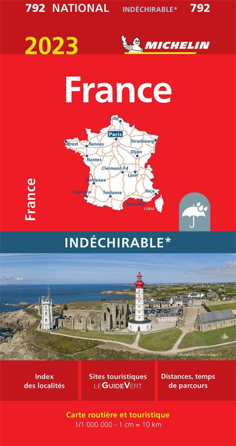 CARTE NATIONALE FRANCE 2023 INDECHIRABLE - XXX - MICHELIN