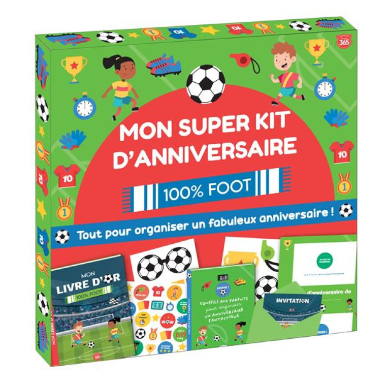 MON SUPER KIT D-ANNIVERSAIRE 100% FOOT - TOUT POUR ORGANISER UN FABULEUX ANNIVERSAIRE ! - XXX - NC