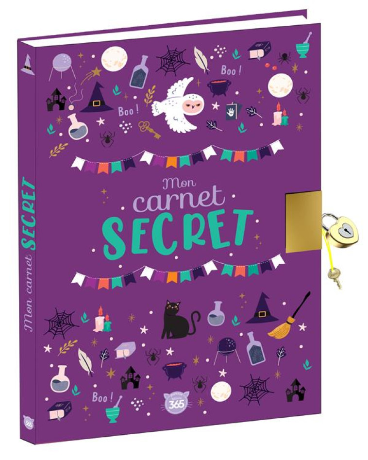 MON CARNET SECRET - SORCIERES - JOURNAL INTIME AVEC CADENAS A COMPLETER - XXX - NC