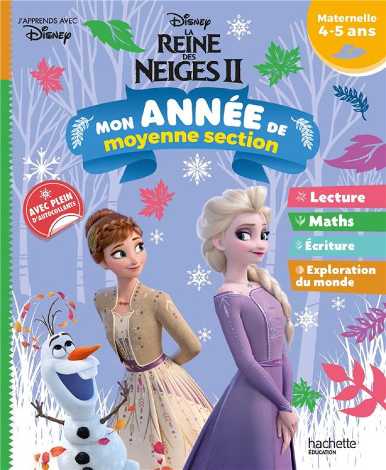 REINE DES NEIGES 2 - MON ANNEE DE MOYENNE SECTION (4 - 5 ANS) - COLLECTIF - HACHETTE