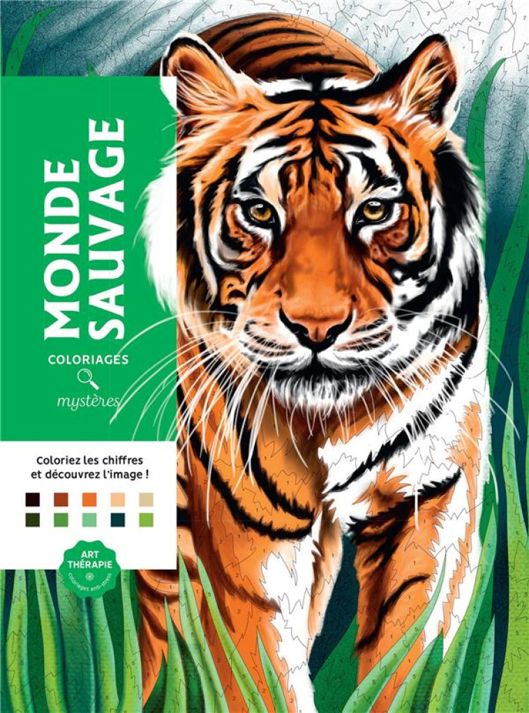 ART-THERAPIE  -  COLORIAGES MYSTERES : MONDE SAUVAGE - MACHU PICCU - HACHETTE