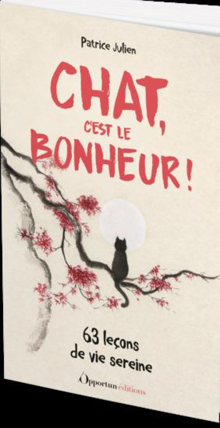 CHAT, C-EST LE BONHEUR ! - 63 LECONS DE VIE SEREINE - JULIEN PATRICE - L ETUDIANT