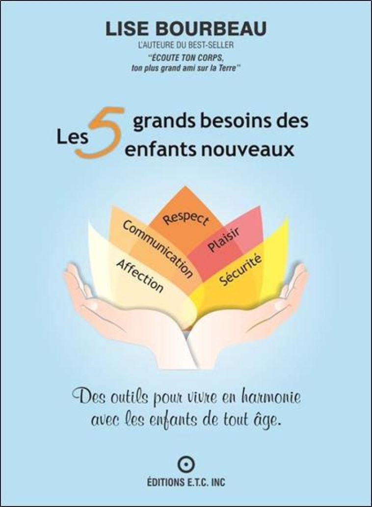 LES 5 GRANDS BESOINS DES ENFANTS NOUVEAUX - DES OUTILS POUR VIVRE EN HARMONIE AVEC LES ENFANTS DE TO - BOURBEAU LISE - ETC