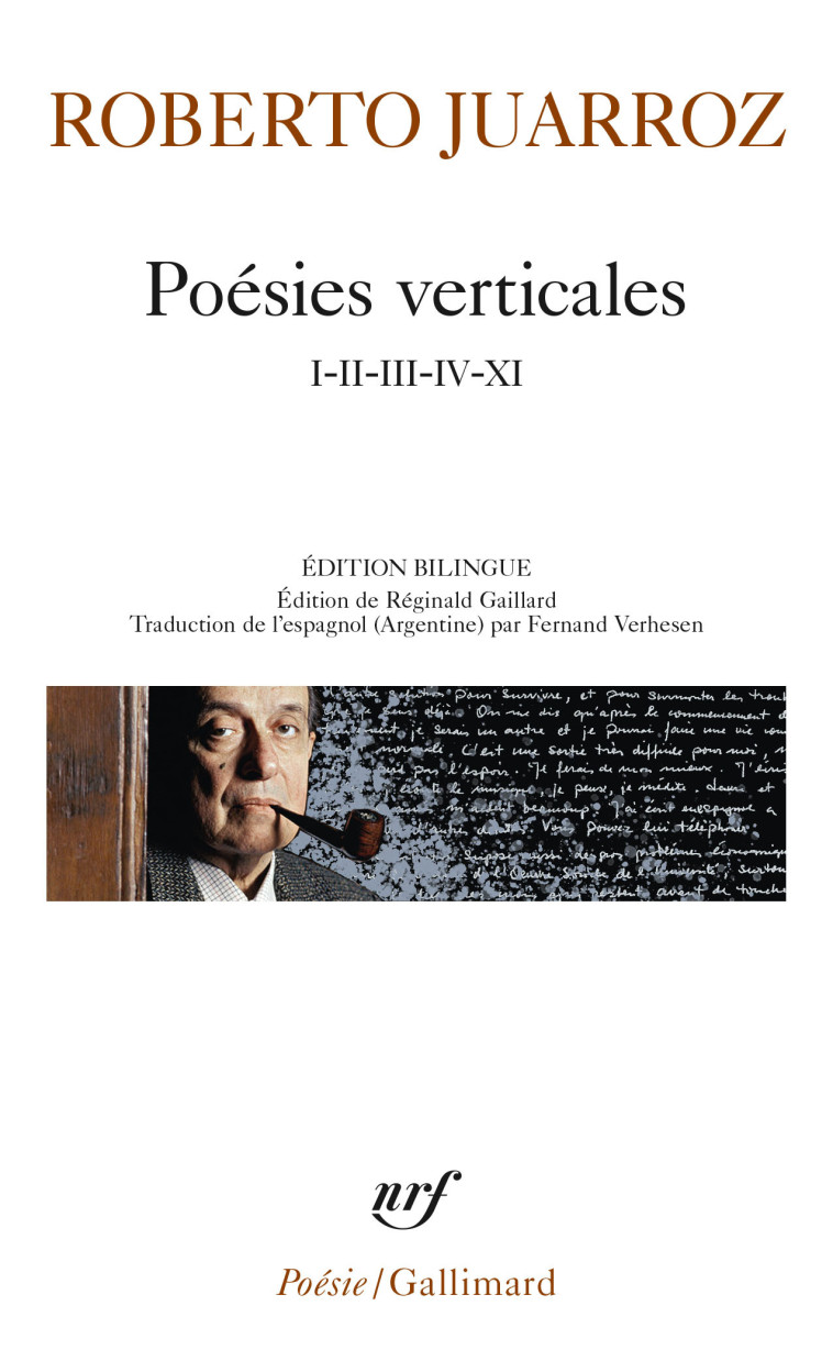 POESIES VERTICALES - I-II-III-IV-XI - Roberto Juarroz, Réginald Gaillard, F. Verhesen - GALLIMARD