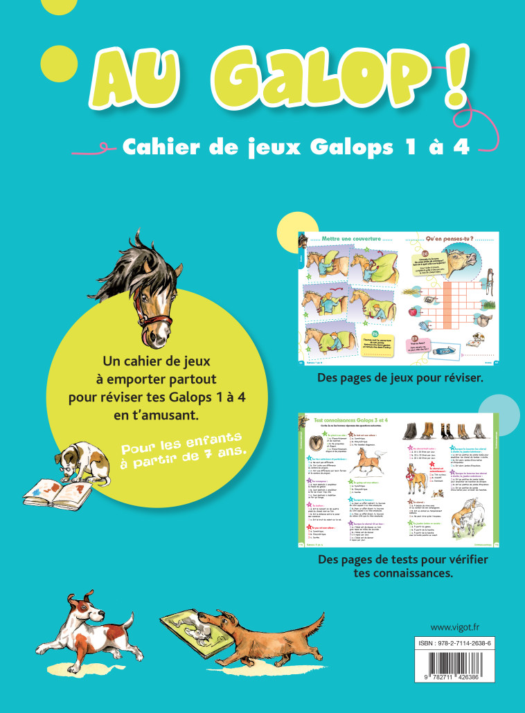 AU GALOP ! CAHIER DE JEUX GALOPS 1 A 4 - Marine Oussedik - VIGOT