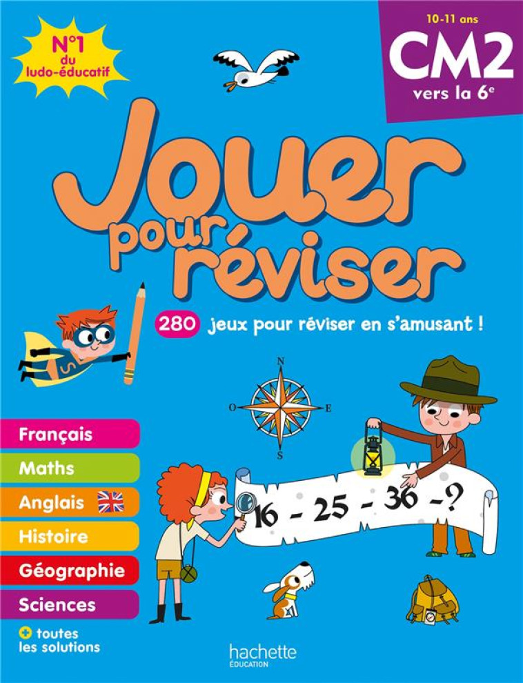 JOUER POUR REVISER - DU CM2 A LA 6E - CAHIER DE VACANCES 2023 - COLLECTIF/MORIZE - HACHETTE