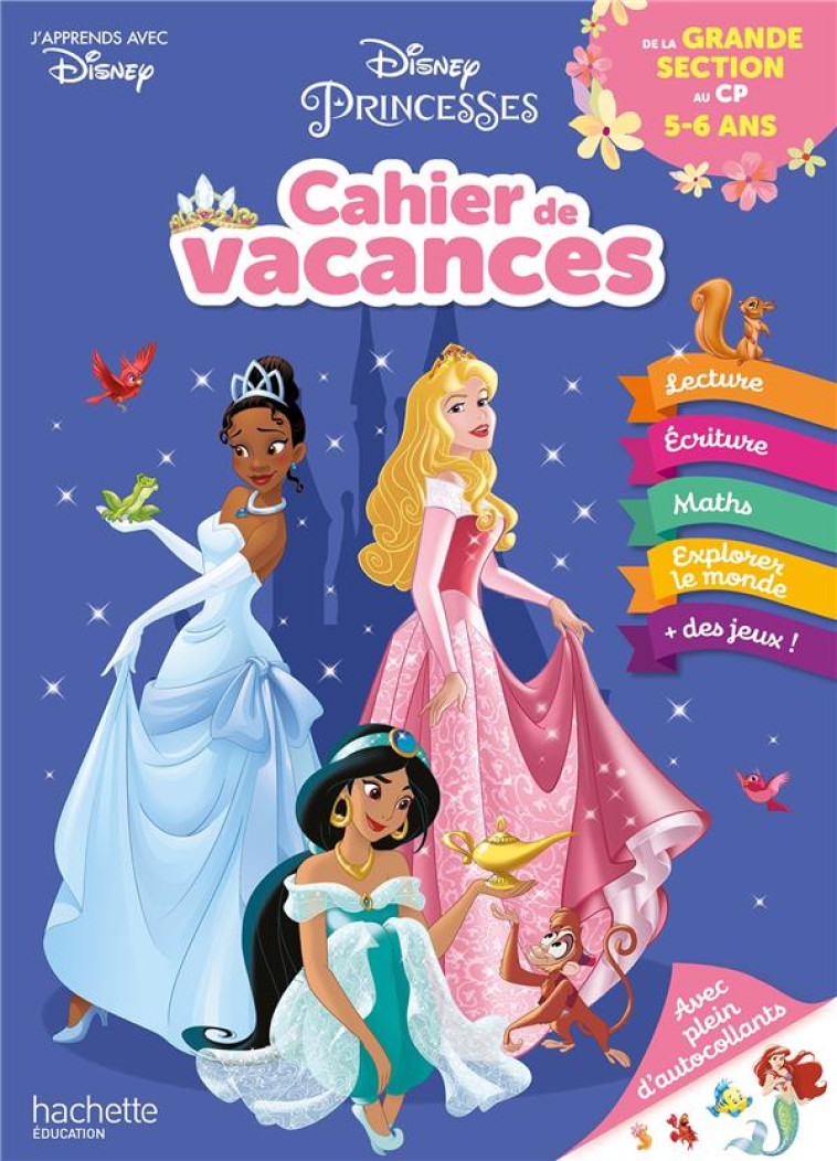 DISNEY - PRINCESSES - CAHIER DE VACANCES 2023, DE LA GRANDE SECTION AU CP - BAUX SYLVIE - HACHETTE