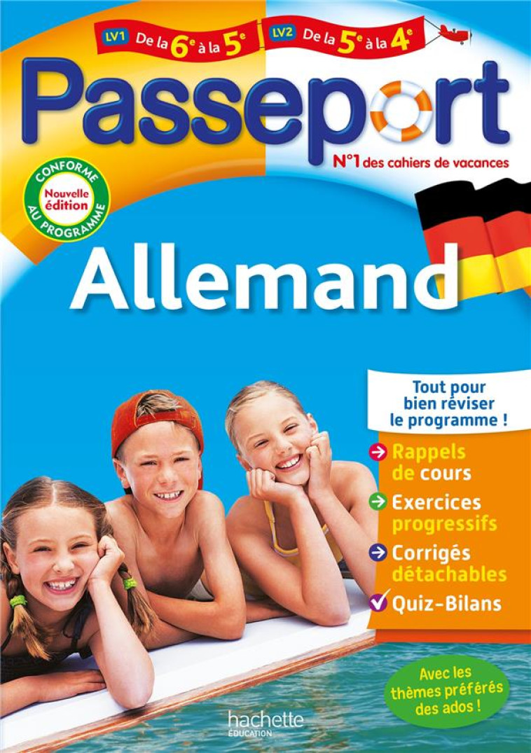 PASSEPORT ALLEMAND DE LA 6E A LA 5E - CAHIER DE VACANCES 2023 - DESPAS M-C. - HACHETTE