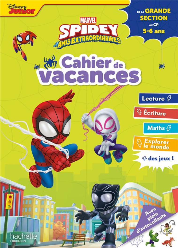 SPIDEY ET SES AMIS EXTRAORDINAIRES - CAHIER DE VACANCES 2023, DE LA GRANDE SECTION AU CP - VIBAUX CECILE - HACHETTE