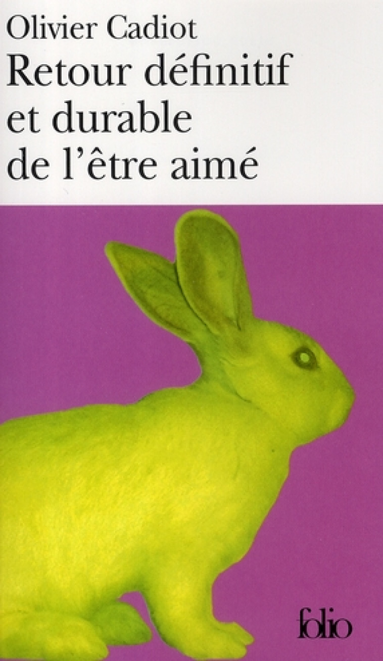 RETOUR DEFINITIF ET DURABLE DE L-ETRE AIME - CADIOT OLIVIER - GALLIMARD