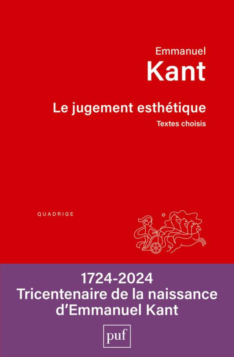 LE JUGEMENT ESTHETIQUE - KANT EMMANUEL - PUF