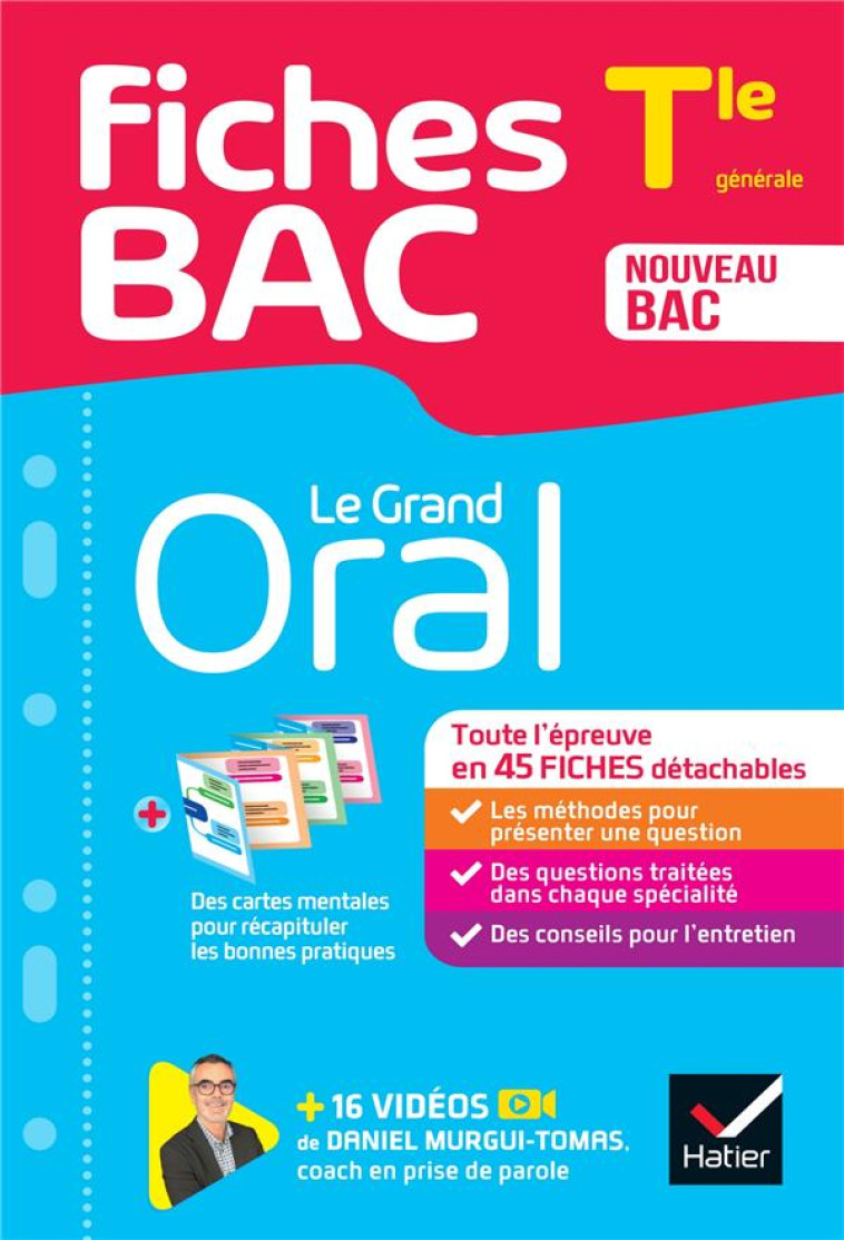 FICHES BAC LE GRAND ORAL TLE - BAC 2024 - TOUT LE PROGRAMME EN FICHES DE REVISION DETACHABLES - COLLECTIF - HATIER SCOLAIRE