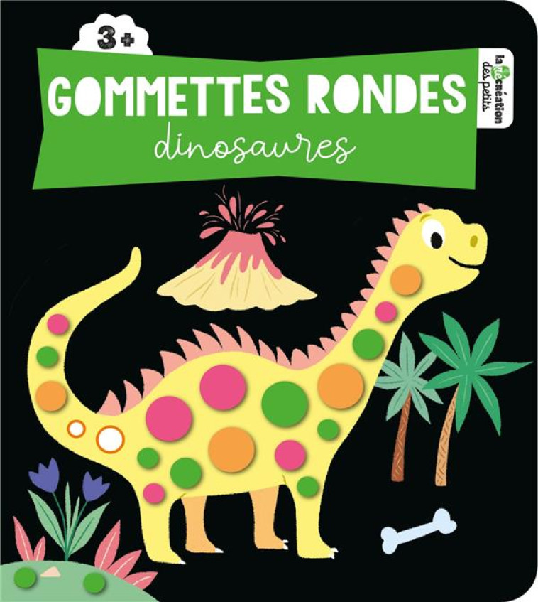 GOMMETTES RONDES DINOSAURES - SOLENNE ET THOMAS - HACHETTE