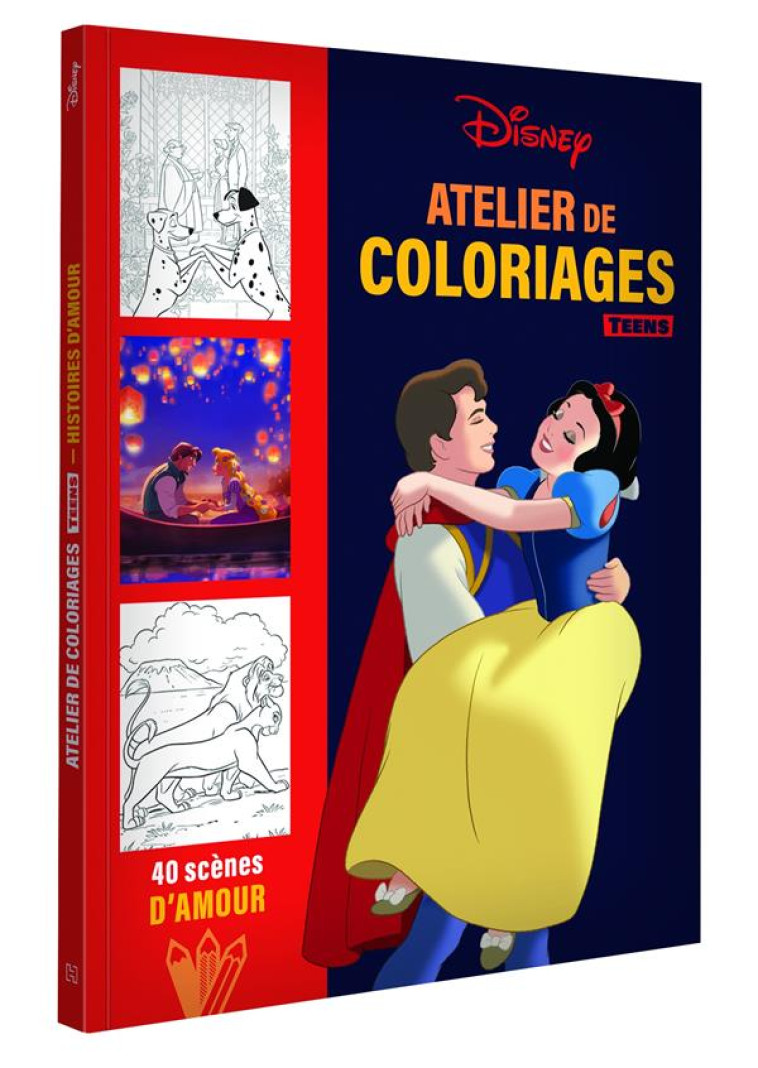 DISNEY TEENS - ATELIER DE COLORIAGES - HISTOIRES D-AMOUR - XXX - HACHETTE