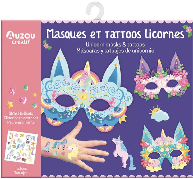 MA POCHETTE D-ARTISTE - MASQUES ET TATTOOS LICORNES - ORTAL OPHELIE - NC