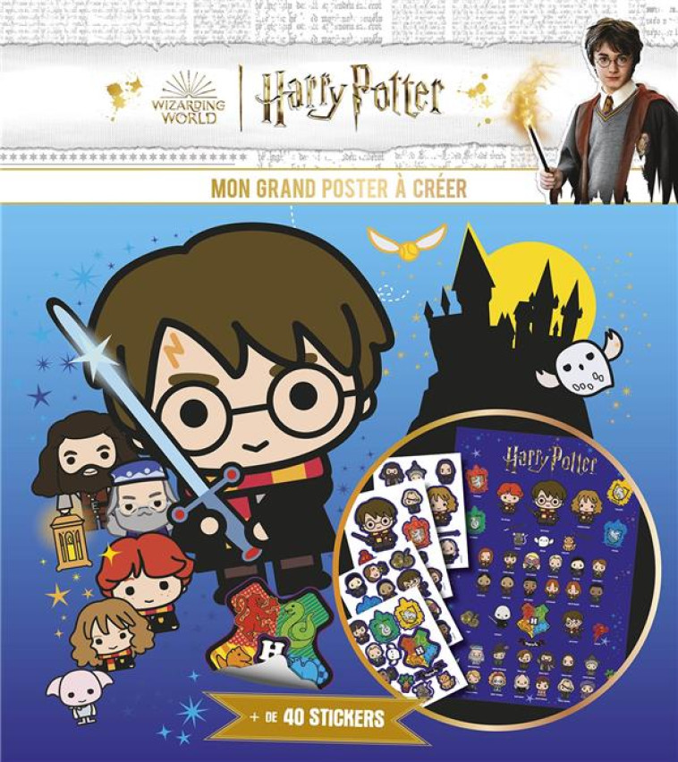 HARRY POTTER - MON GRAND POSTER A CREER - PLAYBAC EDITIONS - NC